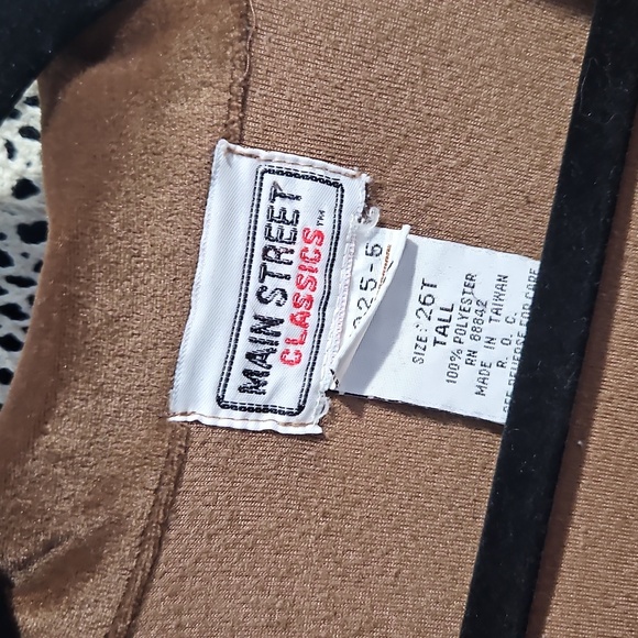 Brown Velvet Button Down Shirt - Picture 2 of 4